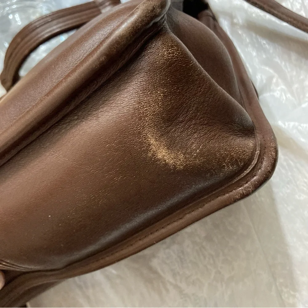 Coach brown leather Willis bag 9927